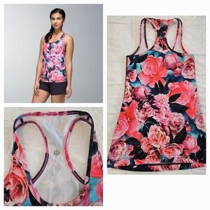 lululemon athletica Floral Tank Top - Pink and Blue